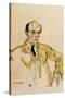 Composer Arnold Schoenberg, 1917-Egon Schiele-Stretched Canvas