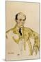 Composer Arnold Schoenberg, 1917-Egon Schiele-Mounted Giclee Print