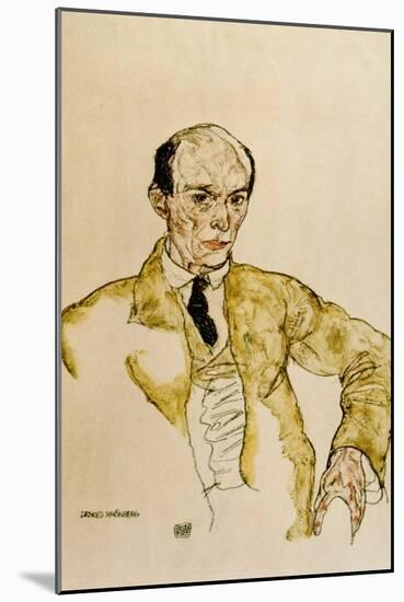 Composer Arnold Schoenberg, 1917-Egon Schiele-Mounted Giclee Print