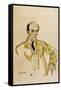 Composer Arnold Schoenberg, Komponisty Arnolf Schoenberg Gouache-Egon Schiele-Framed Stretched Canvas