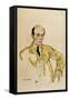 Composer Arnold Schoenberg, Komponisty Arnolf Schoenberg Gouache-Egon Schiele-Framed Stretched Canvas