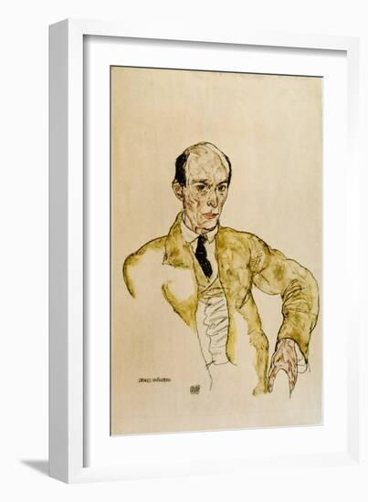 Composer Arnold Schoenberg, Komponisty Arnolf Schoenberg Gouache-Egon Schiele-Framed Giclee Print