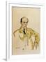 Composer Arnold Schoenberg, Komponisty Arnolf Schoenberg Gouache-Egon Schiele-Framed Giclee Print