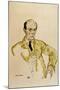 Composer Arnold Schoenberg, Komponisty Arnolf Schoenberg Gouache-Egon Schiele-Mounted Giclee Print