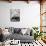 Composer Arron Copland Sitting at Table with Score in Front of Barn-Gordon Parks-Photographic Print displayed on a wall