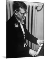 Composer Dmitri Shostakovich Playing Piano-Thomas D^ Mcavoy-Mounted Premium Photographic Print