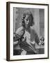 Composer Eden Ahbez Holding Bird in Each Hand-Peter Stackpole-Framed Premium Photographic Print