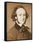 Composer Felix Mendelssohn in Suit-null-Framed Stretched Canvas
