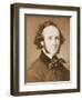 Composer Felix Mendelssohn in Suit-null-Framed Giclee Print