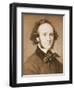Composer Felix Mendelssohn in Suit-null-Framed Giclee Print