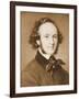 Composer Felix Mendelssohn in Suit-null-Framed Giclee Print