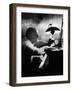 Composer Igor Stravinsky Working at a Piano in an Empty Dance Hall in Venice-Gjon Mili-Framed Premium Photographic Print