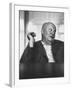 Composer Paul Hindemith Sitting in an Unidentified Office-Michael Rougier-Framed Premium Photographic Print