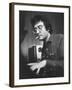 Composer Randy Newman Working at Piano, Smoking Cigarette-Bill Eppridge-Framed Premium Photographic Print