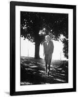 Composer Richard Strauss Out Walking-null-Framed Premium Photographic Print