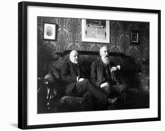 Composers Nikolai Rimsky-Korsakov and Anatoly Lyadov, C. 1903-1906-null-Framed Giclee Print