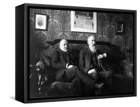 Composers Nikolai Rimsky-Korsakov and Anatoly Lyadov, C. 1903-1906-null-Framed Stretched Canvas