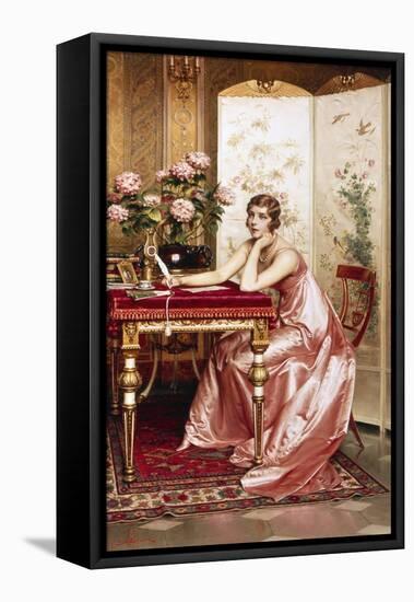 Composing a Letter-Joseph Frederic Soulacroix-Framed Stretched Canvas