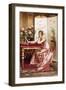 Composing a Letter-Joseph Frederic Soulacroix-Framed Giclee Print