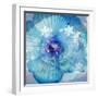 Composing of a Flower in Blue Tones with White Flowering Branch-Alaya Gadeh-Framed Photographic Print