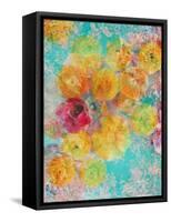 Composing of Blossoms and Slices of Orange, Abstract-Alaya Gadeh-Framed Stretched Canvas