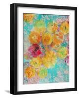 Composing of Blossoms and Slices of Orange, Abstract-Alaya Gadeh-Framed Photographic Print