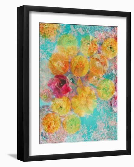 Composing of Blossoms and Slices of Orange, Abstract-Alaya Gadeh-Framed Photographic Print