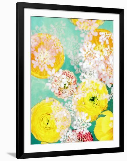 Composing of Blossoms and Slices of Orange-Alaya Gadeh-Framed Photographic Print