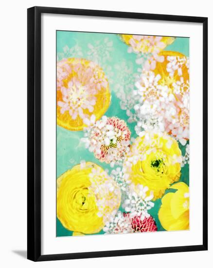 Composing of Blossoms and Slices of Orange-Alaya Gadeh-Framed Photographic Print