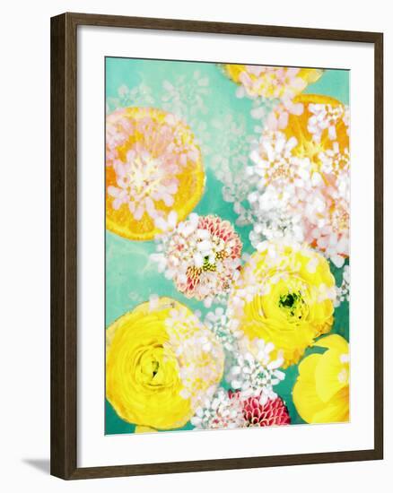 Composing of Blossoms and Slices of Orange-Alaya Gadeh-Framed Photographic Print