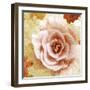 Composing of Blossoms with Floral Pattern-Alaya Gadeh-Framed Photographic Print