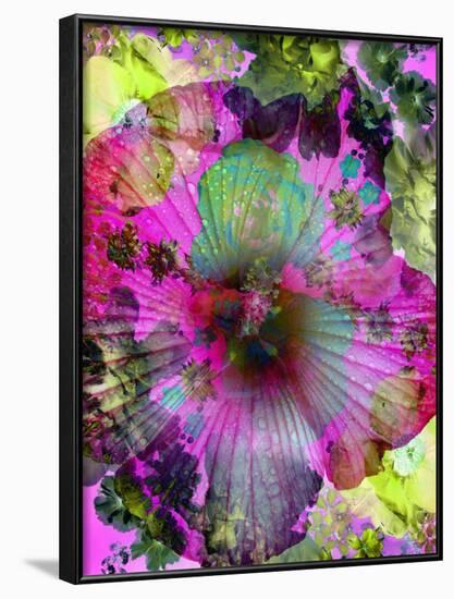 Composing of Coloured Flowers-Alaya Gadeh-Framed Photographic Print