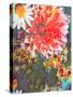Composing of Coloured Flowers-Alaya Gadeh-Stretched Canvas