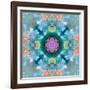 Composing of Flowers in a Mandala Ornament-Alaya Gadeh-Framed Photographic Print