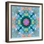 Composing of Flowers in a Mandala Ornament-Alaya Gadeh-Framed Photographic Print