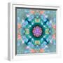 Composing of Flowers in a Mandala Ornament-Alaya Gadeh-Framed Photographic Print