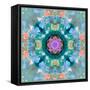 Composing of Flowers in a Mandala Ornament-Alaya Gadeh-Framed Stretched Canvas