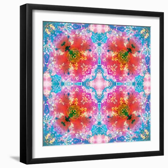 Composing of Flowers in Symmetrical Arrangement-Alaya Gadeh-Framed Photographic Print