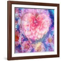 Composing of Flowers, Lines and Heart-Alaya Gadeh-Framed Photographic Print