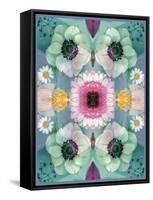 Composing, Symmetrical Arrangement of Flowers in Pastel Shades-Alaya Gadeh-Framed Stretched Canvas