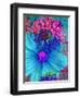 Composing with Blue and Pink Blossoms-Alaya Gadeh-Framed Photographic Print