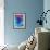 Composing with Blue and Pink Blossoms-Alaya Gadeh-Framed Photographic Print displayed on a wall