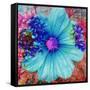 Composing with Blue Flowers-Alaya Gadeh-Framed Stretched Canvas