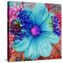 Composing with Blue Flowers-Alaya Gadeh-Stretched Canvas