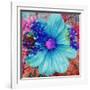 Composing with Blue Flowers-Alaya Gadeh-Framed Photographic Print