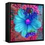 Composing with Blue Flowers-Alaya Gadeh-Framed Stretched Canvas