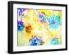 Composing with Coloured Blossoms and Stems-Alaya Gadeh-Framed Photographic Print