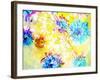 Composing with Coloured Blossoms and Stems-Alaya Gadeh-Framed Photographic Print