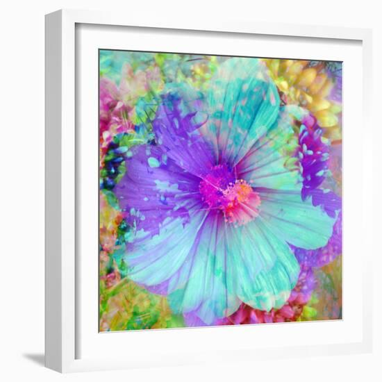 Composing with Coloured Blossoms-Alaya Gadeh-Framed Photographic Print