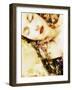 Composing, Woman with Flowers Is Dreaming in the Bright Sunlight-Alaya Gadeh-Framed Photographic Print